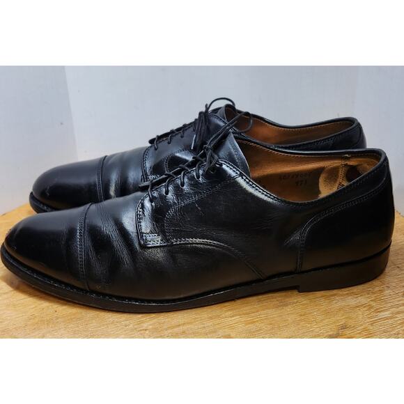 Alden 971 Oxfords Size 12 Black Leather Cap Toe Made USA Needs Refurbished main image 9